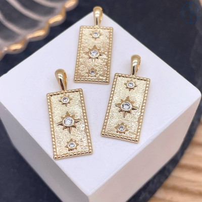 Подвеска звезды, цвет золото 18 мм