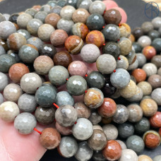 Полихромная Яшма 10 мм мелкая огранка (128 граней) Полихромная Яшма 10 мм мелкая огранка (128 граней)