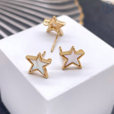 Пусеты цвет золото 10 мм