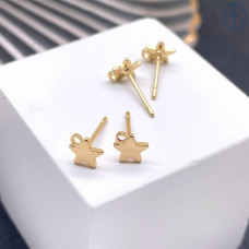 Пусеты цвет золото 12 мм