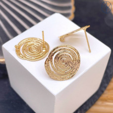 Пусеты цвет золото 16 мм