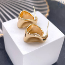 Пусеты цвет золото 18 мм 