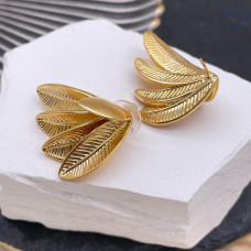 Пусеты, цвет золото 29х32 мм