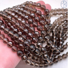 Раухтопаз мелкая огранка 8 мм (128 граней)