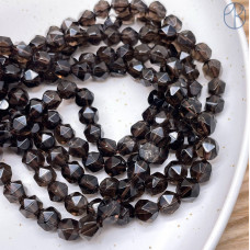 Раухтопаз огранка "Бриллиант" 7 мм 