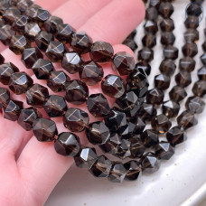 Раухтопаз огранка "Бриллиант" 7 мм 
