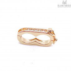 Разделитель фиксатор с защелкой, цвет золото 18 мм