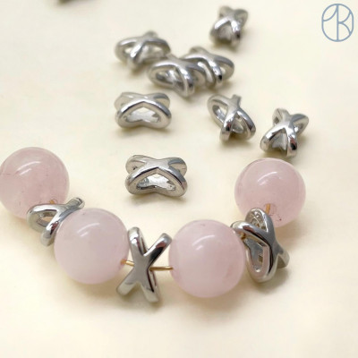 Разделитель х-формы, цвет серебро 4х7 мм