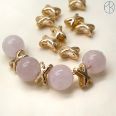 Разделитель х-формы, цвет золото 4х7 мм