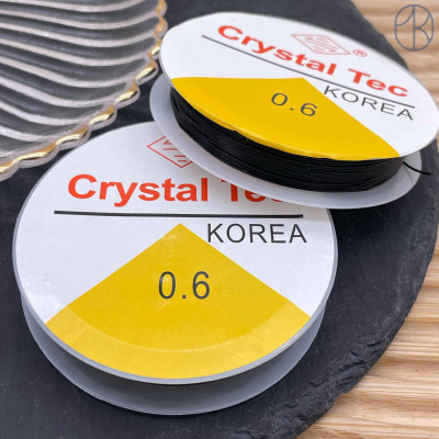 Резинка Crystal Tec Черная 0,6 мм