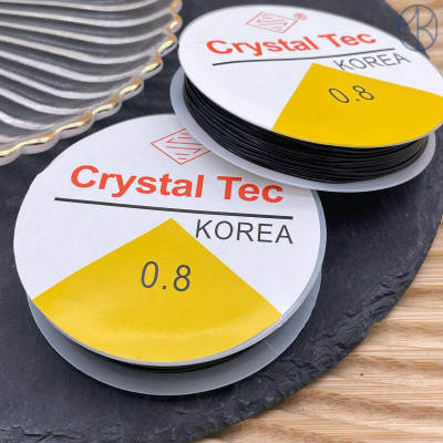 Резинка Crystal Tec Черная 0,8 мм