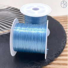 Резинка спандекс цвет голубой 10 м