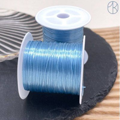 Резинка спандекс цвет голубой 10 м