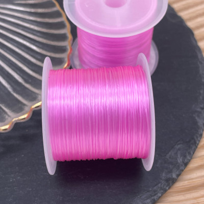 Резинка спандекс цвет розовый №1 10 м