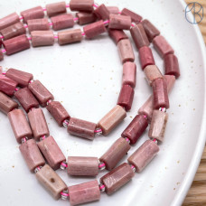 Родонит розовый  фриформ цилиндр ~ 11-12 мм