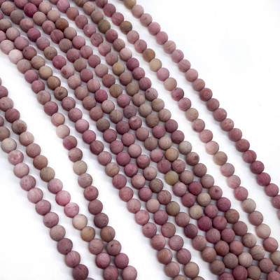 Родонит розовый матовый 6 мм