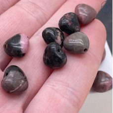 Родонит розовый сердце 9,5 мм штучно