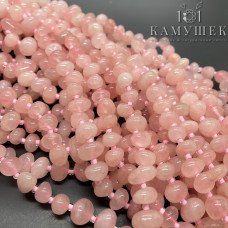 Розовый галтовка 9-12 мм
