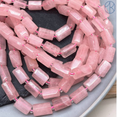 Розовый кварц фриформ цилиндр ~ 11-12 мм