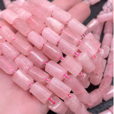 Розовый кварц фриформ цилиндр ~ 11-12 мм