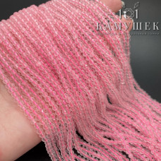 Розовый кварц микроогранка 3,5 мм