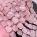 Розовый кварц прямоугольник огранка 10х8 мм