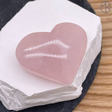 Розовый кварц сердце ~ 4х5 см