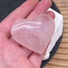 Розовый кварц сердце ~ 4х5 см