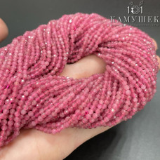 Рубеллит (розовый турмалин) микроогранка 3,5 мм