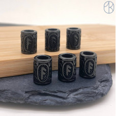 Руна Ансуз, цвет черный 10х13 мм Руна Ансуз, цвет черный 10х13 мм