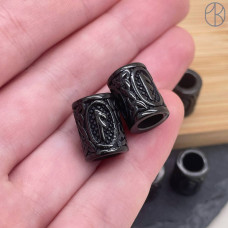 Руна Ансуз, цвет черный 10х13 мм Руна Ансуз, цвет черный 10х13 мм