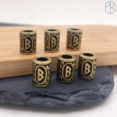 Руна Беркана, цвет бронза 10х13 мм