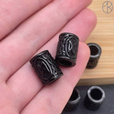 Руна Дагаз, цвет черный 10х13 мм Руна Дагаз, цвет черный 10х13 мм