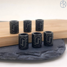 Руна Эйваз (Йо), цвет черный 10х13 мм Руна Эйваз (Йо), цвет черный 10х13 мм