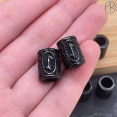 Руна Эйваз (Йо), цвет черный 10х13 мм Руна Эйваз (Йо), цвет черный 10х13 мм