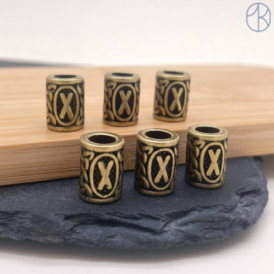 Руна Гебо, цвет бронза 10х13 мм