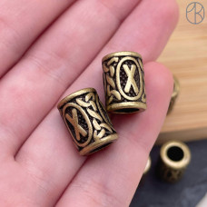 Руна Гебо, цвет бронза 10х13 мм