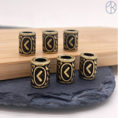 Руна Кано, цвет бронза 10х13 мм