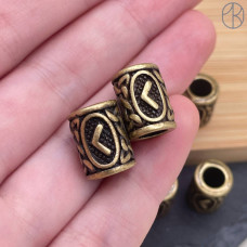 Руна Кано, цвет бронза 10х13 мм