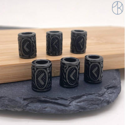 Руна Кано, цвет черный 10х13 мм