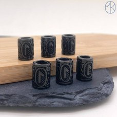 Руна Лагуз, цвет черный 10х13 мм Руна Лагуз, цвет черный 10х13 мм