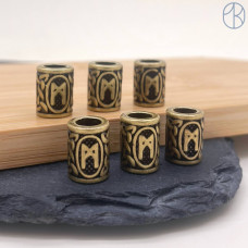 Руна Манназ, цвет бронза 10х13 мм