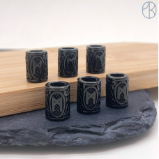 Руна Манназ, цвет черный 10х13 мм Руна Манназ, цвет черный 10х13 мм