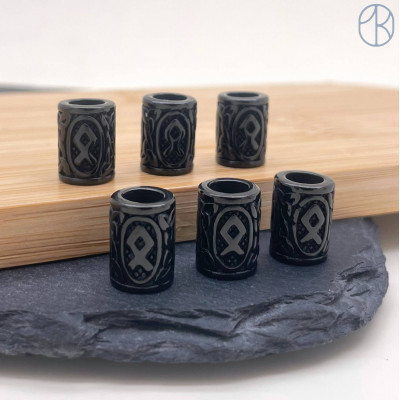 Руна Отал (Отилия), цвет черный 10х13 мм