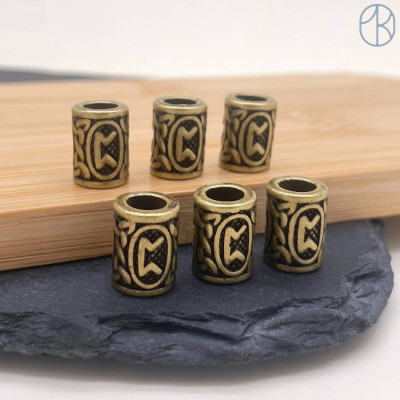 Руна Перт, цвет бронза 10х13 мм