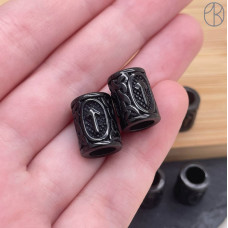 Руна Тейваз, цвет черный 10х13 мм Руна Тейваз, цвет черный 10х13 мм