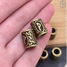 Руна Вуньо, цвет бронза 10х13 мм