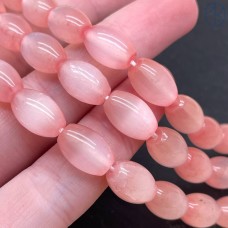 Селенит рис розовый №1 (тонированный) 12 мм