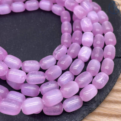 Селенит розовый (тонированный) бочонок 12 мм