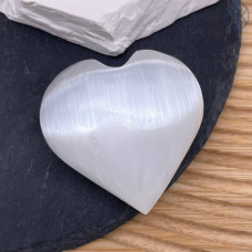 Селенит сердце  ~ 5х6 см